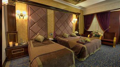 اتاق سه تخته هتل بین المللی قصر مشهد
